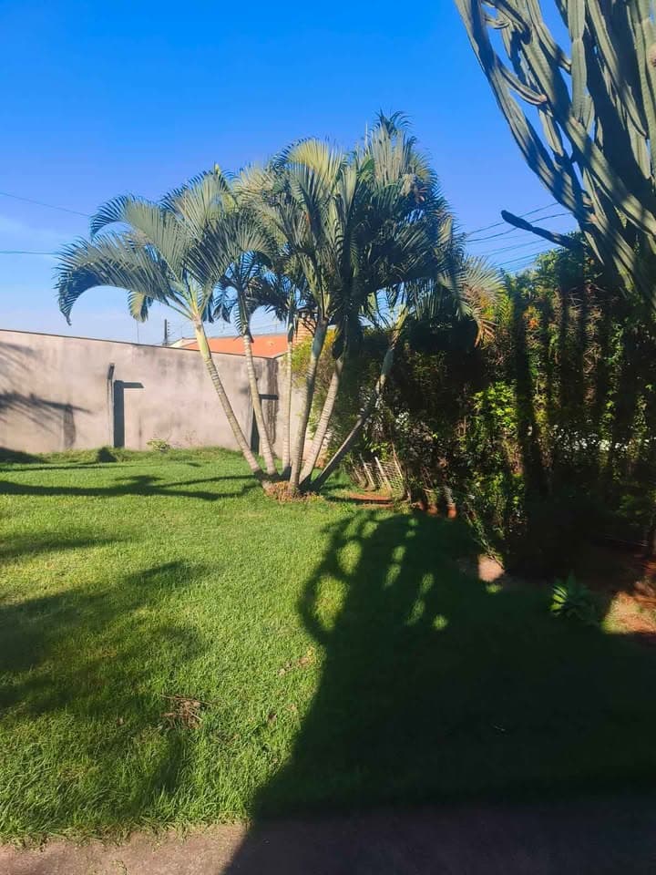 Chácara com gramado limpo e bem cuidado em Lins/SP